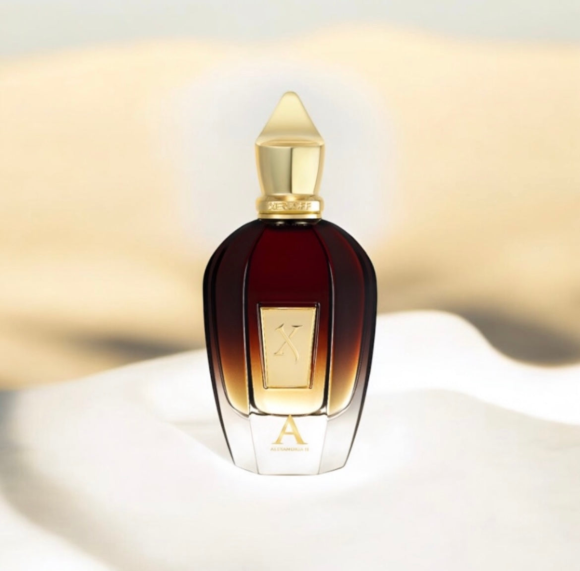Alexandria II Xerjoff, parfum de niche unisexe boisé et oriental, disponible en parfumerie Casablanca.