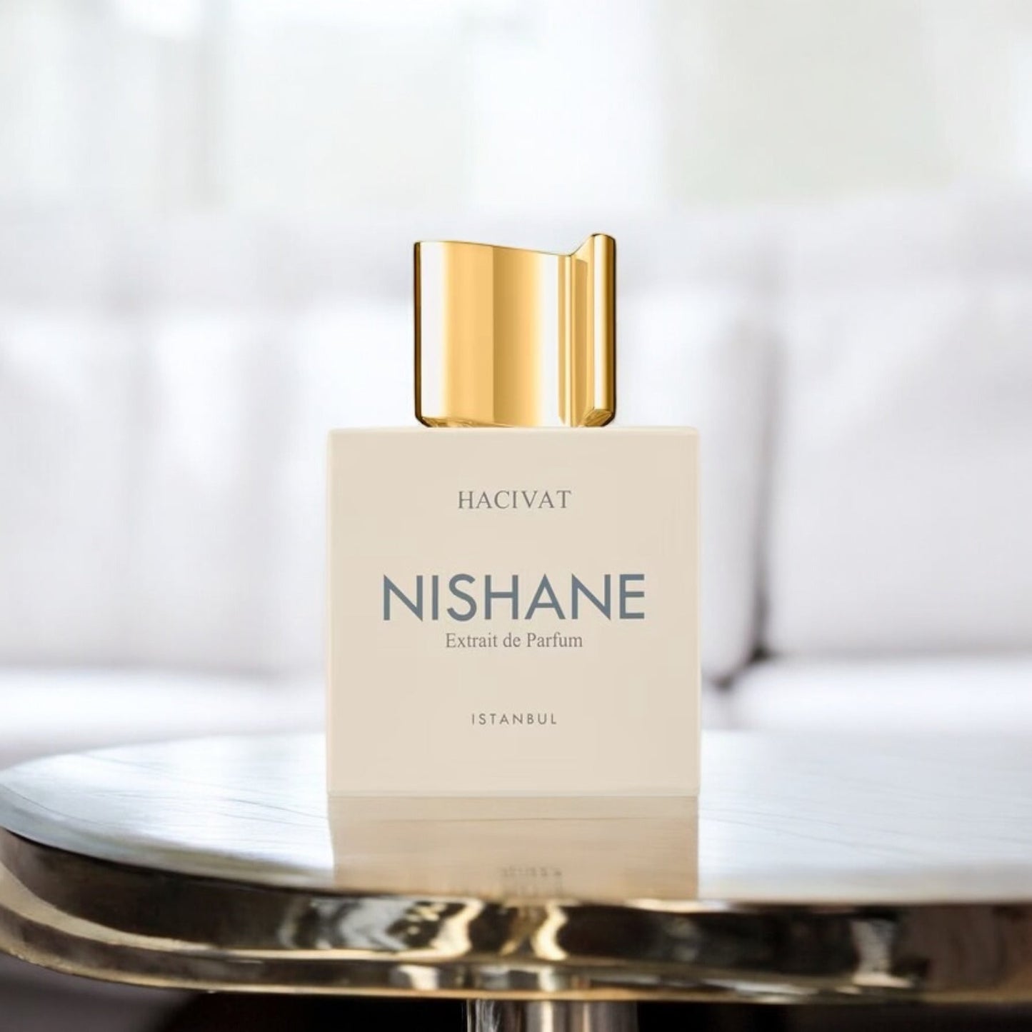 Hacivat Nishane, parfum de niche unisexe aux accords boisés et fruités, disponible en parfumerie Casablanca.